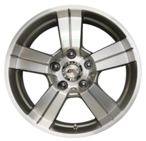 AUDI Style EDGE  7.5x17 5x100 ET38 Silver Face Machined
