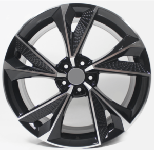 AUDI Style 5671 7.5x17 5x112 ET35 Black Face Machined