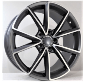 E.M Audi style 115 19x8.5 5x112 et45 M A T T ΑΝΘΡΑΚΙ ΔΙΑΜΑΝΤΕ