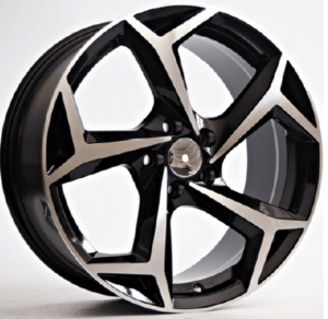 E.M VW STYLE 5340 18x8 5x100 et35 ΔΙΑΜΑΝΤΕ ΜΑΥΡΟ