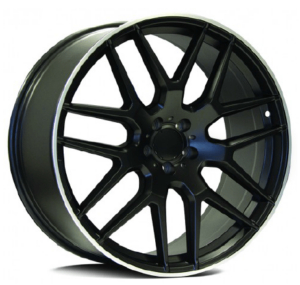 E.M MERCEDES STYLE 7132 22x10 5x130 et45 ΜΑΥΡΟ MATT με Διαμαντε Χειλος