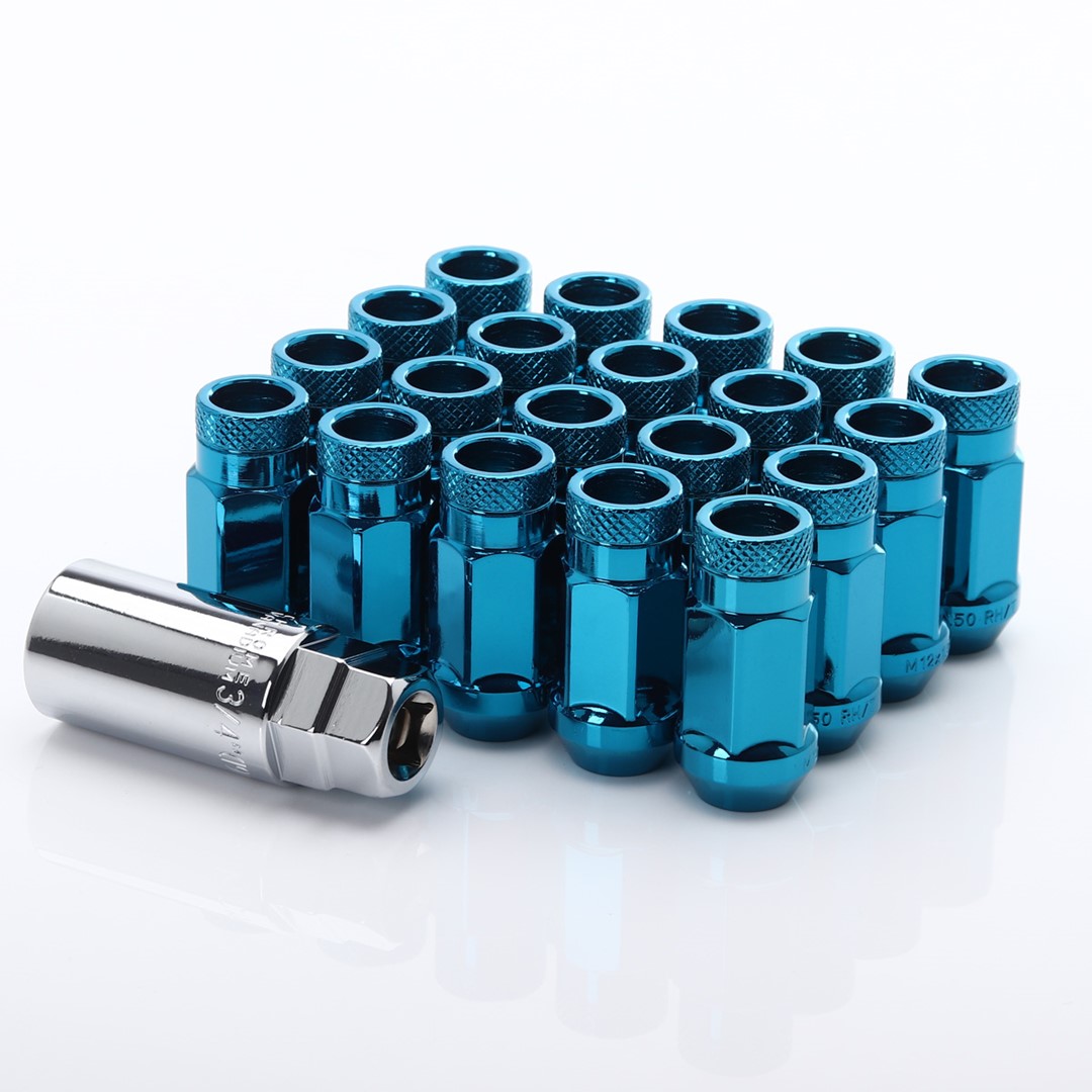 Forged Steel Japan Racing Nuts JN1 12x1,5 Blue - Image 2