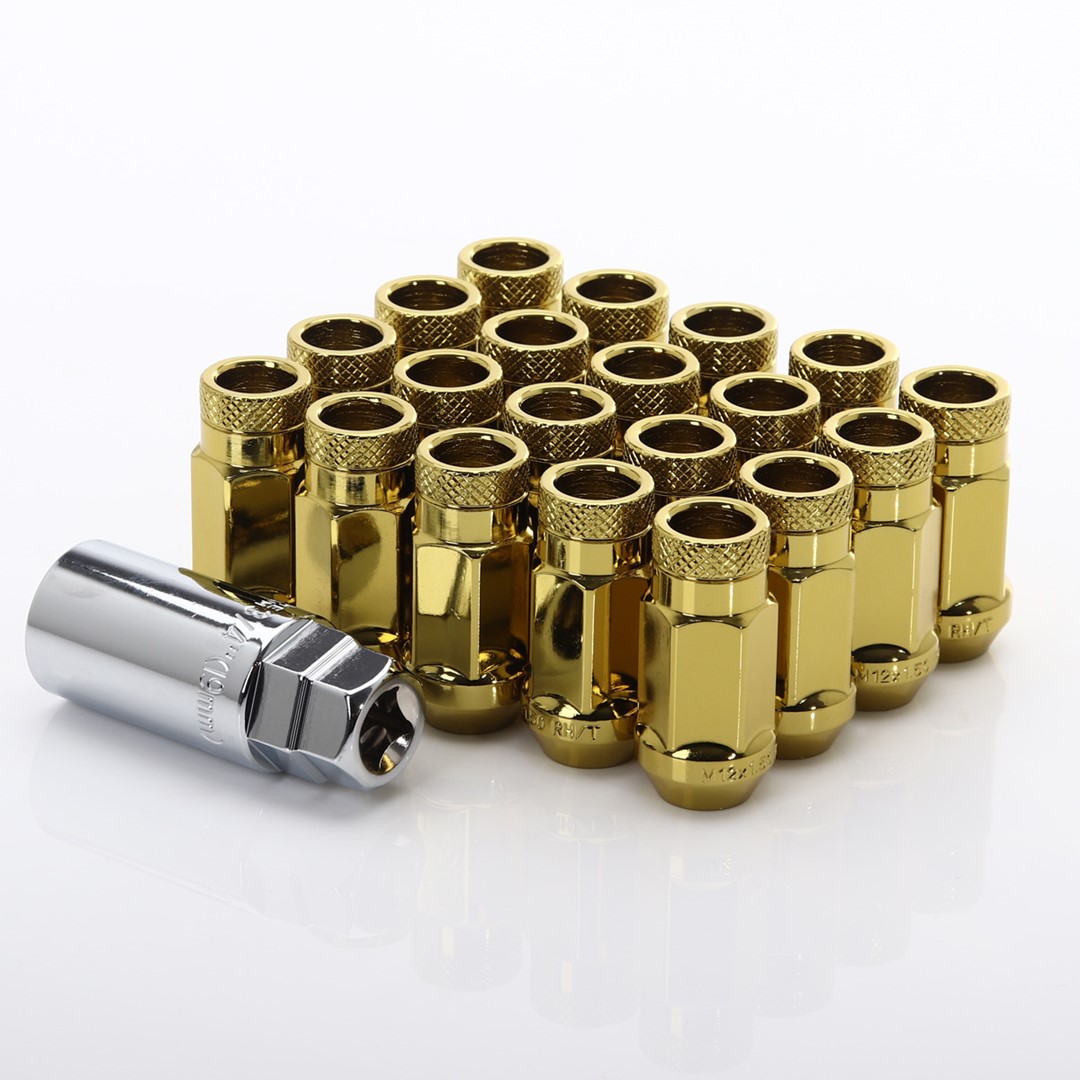 Forged Steel Japan Racing Nuts JN1 12x1,5 Gold - Image 2