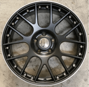 E.M VW STYLE 308 18X8 5x112 ET38 ΜΑΥΡΟ ΜΑΤ ΜΕ ΧΕΙΛΟΣ