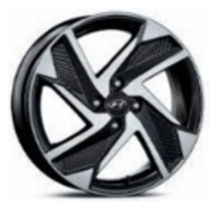 E.M HYUNDAI STYLE 1169 15x6 4x100 et48 Διαμαντε ΜΑΥΡΟ