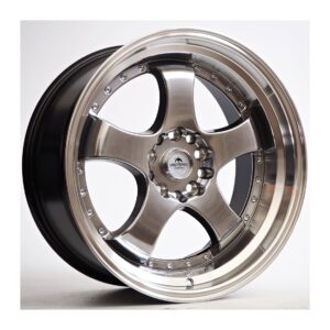 Flamber 8,5x18 5x100/112 ET25 Hyper Black Machined Lip