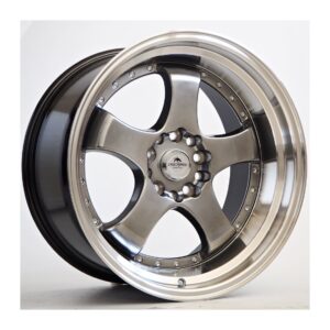 Flamber 9,5x18 5x114,3/120 ET20 Hyper Black Machined Lip