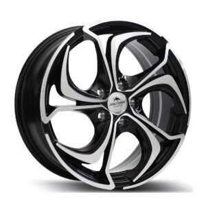 Aktia 6,5x16 5x100 ET38 TT1235 Black Face Machined