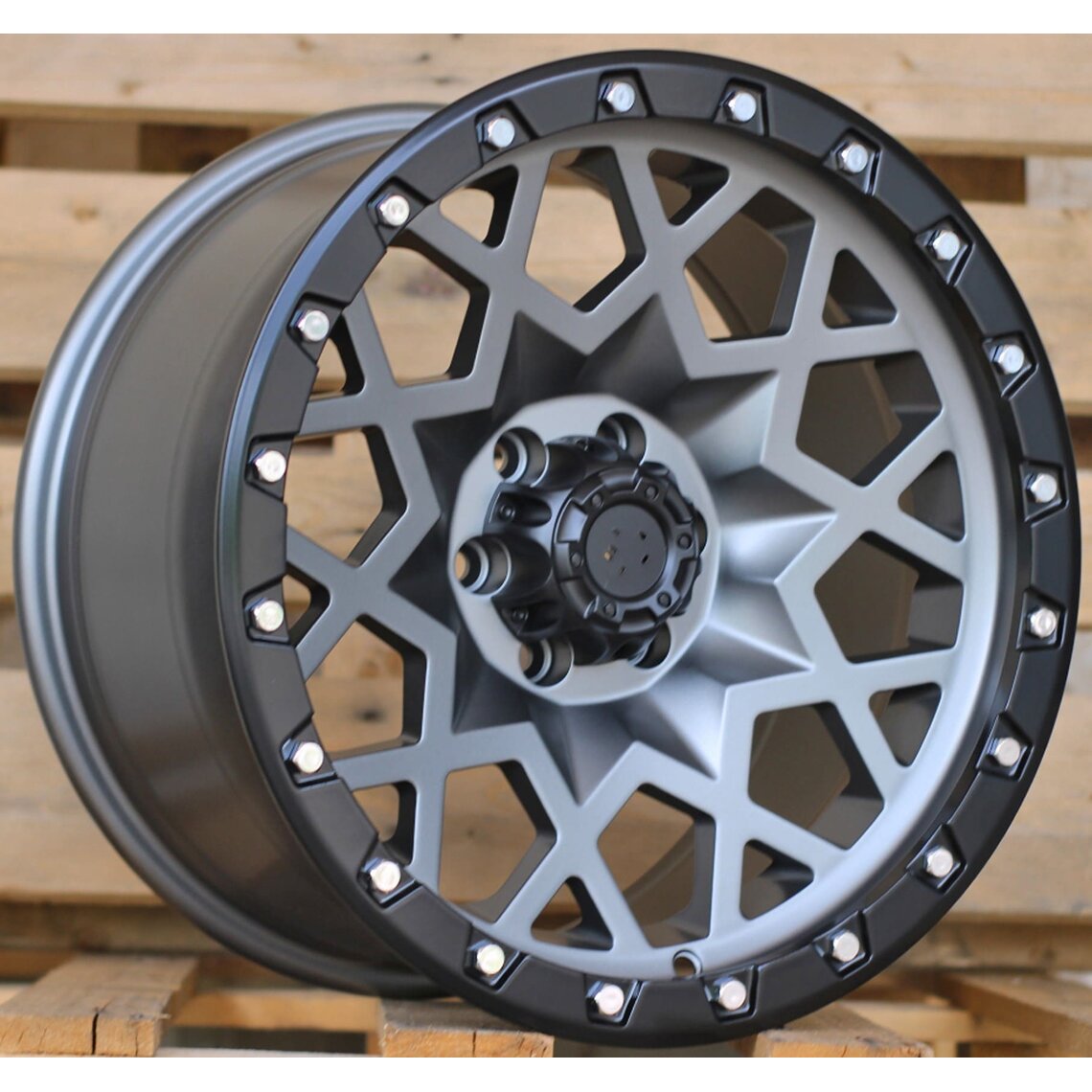 4x4 245 9x17 6x114.3 ET0 Black Matt