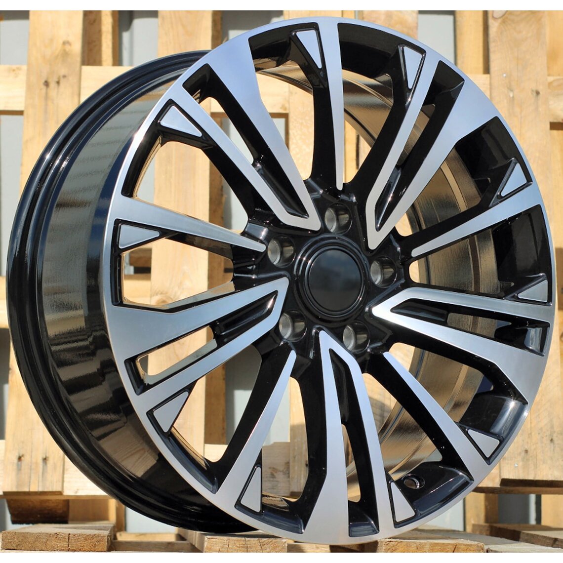 Van Style 1114 8x18 5x120 ET50 Black Face Machined