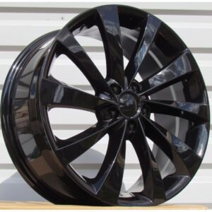 Tesla Style 1396 8.5x19 5x114.3 ET40 Black Glossy