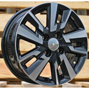 Nissan Style 1809 5.5x14 4x100 ET45 Black Face Machined