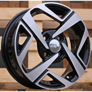 Hyundai Style 1245 5x14 4x100 ET41 Black Face Machined