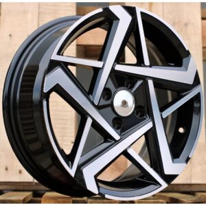 Hyundai Style 1237 6.5x16 4x100 ET45 Black Face Machined
