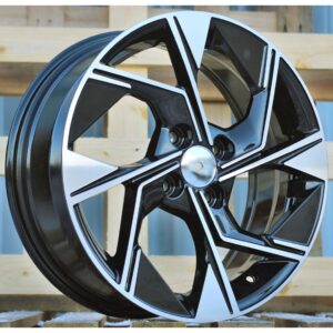Kia Style 1265 6.5x16 4x100 ET45 Black Face Machined
