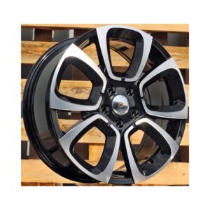Citroen Style 5850 7x17 5x108 ET47 Black Face Machined