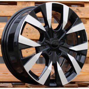 Citroen Style 248 7x17 5x108 ET45 Black Face Machined