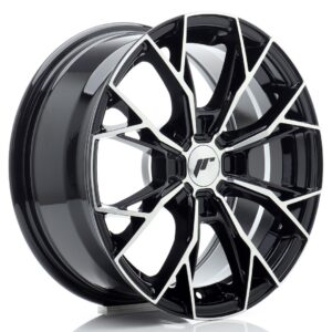 JR Wheels JR49 16x7 ET20-42 4H BLANK Gloss Black Machined Face