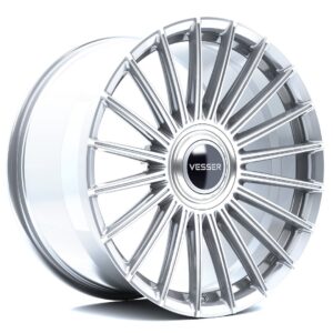 Vesser VSR5 21x9 ET10-52 BLANK Silver Machined Face