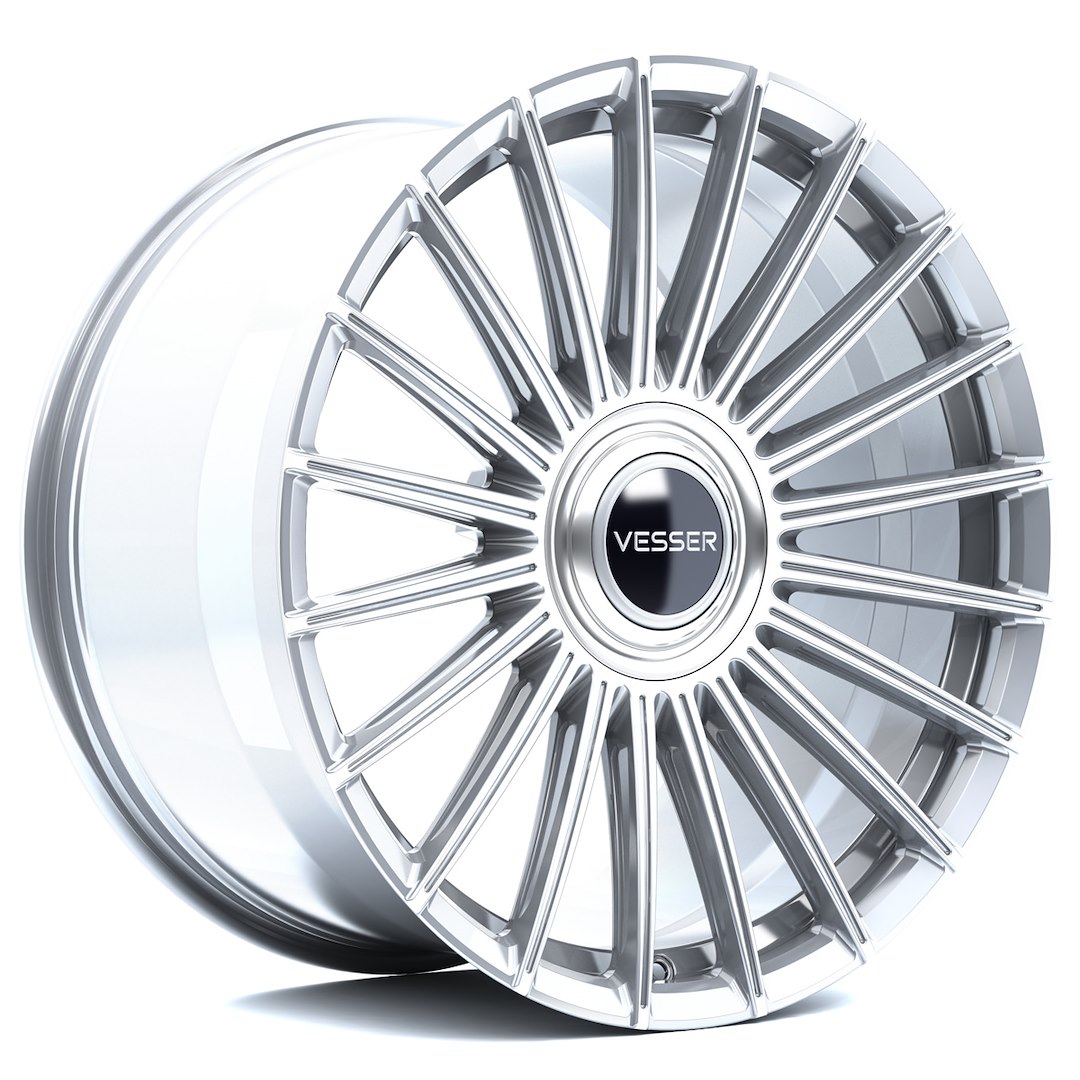 Vesser VSR5 22x10,5 ET10-46 BLANK Silver Machined Face