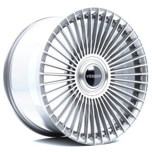 Vesser VSR9 21x9,5 ET15-57 BLANK Silver Machined Face