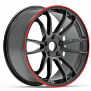 E.M aftemarket 803 15x6.5 4X114 et35 ΜΑΥΡΟ ΜΑΤΤ ΜΕ ΚΟΚΚΙΝΟ ΧΕΙΛΟΣ
