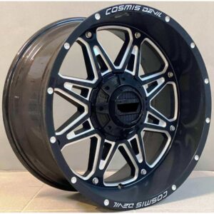 4x4 1109 10x20 6x130/139.7 ET-12 Black Glossy Lip