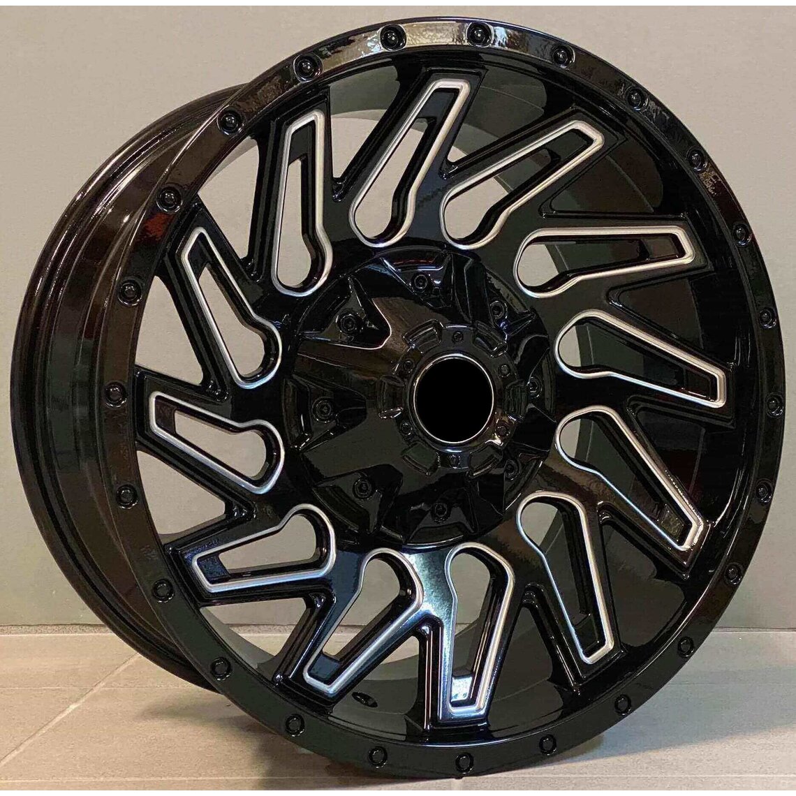 4x4 1283 9x17 6x139.7 ET-10 Black Face Machined