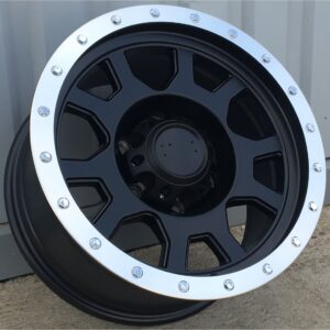 4x4 13 8x16 5x139.7 ET-25 Black Matt Face Machined
