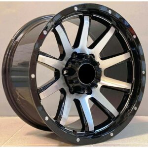 4x4 1303 9x17 5x127 ET0 Black Face Machined