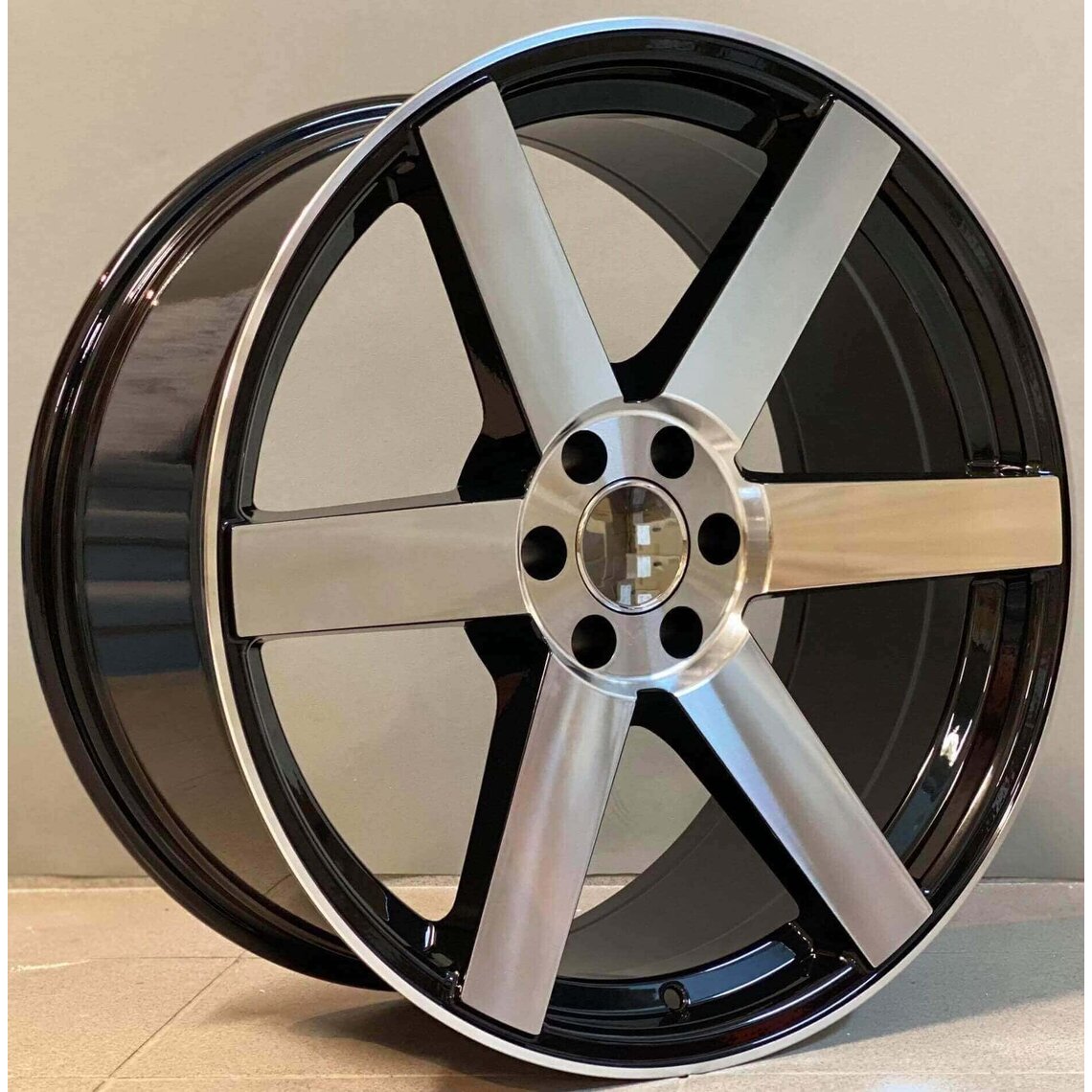 4x4 1369 9x20 6x114.3 ET0 Black Face Machined