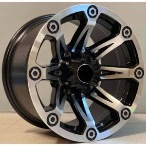 4x4 139 8.5x17 6x114.3 ET15 Black Face Machined