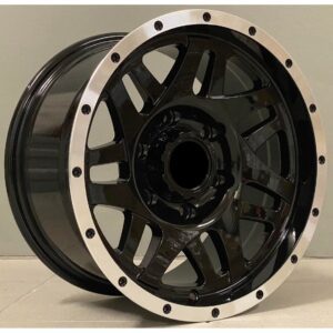 4x4 1509 8x15 6x139.7 ET0 Black Glossy Lip