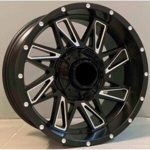 4x4 1544 9x18 5x120/127 ET-12 Black Matt Face Machined