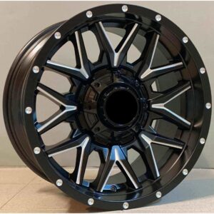 4x4 1592 9x18 6x114.3 ET-12 Black Face Machined