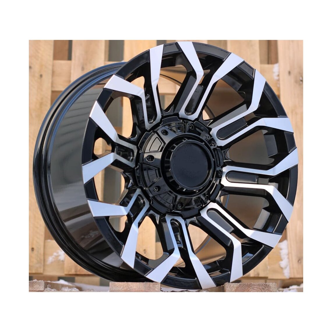 4x4 1799 9x17 6x114.3 ET0 Black Face Machined