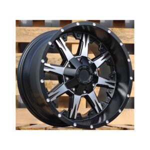 4x4 1818 9x17 6x139.7 ET0 Black Matt Face Machined