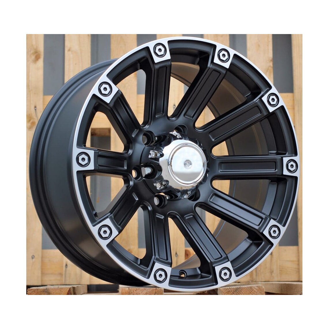 4x4 210 8.5x17 6x139.7 ET0 Black Matt Lip