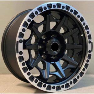 4x4 2174 9x18 6x114.3 ET-12 Black Matt Lip