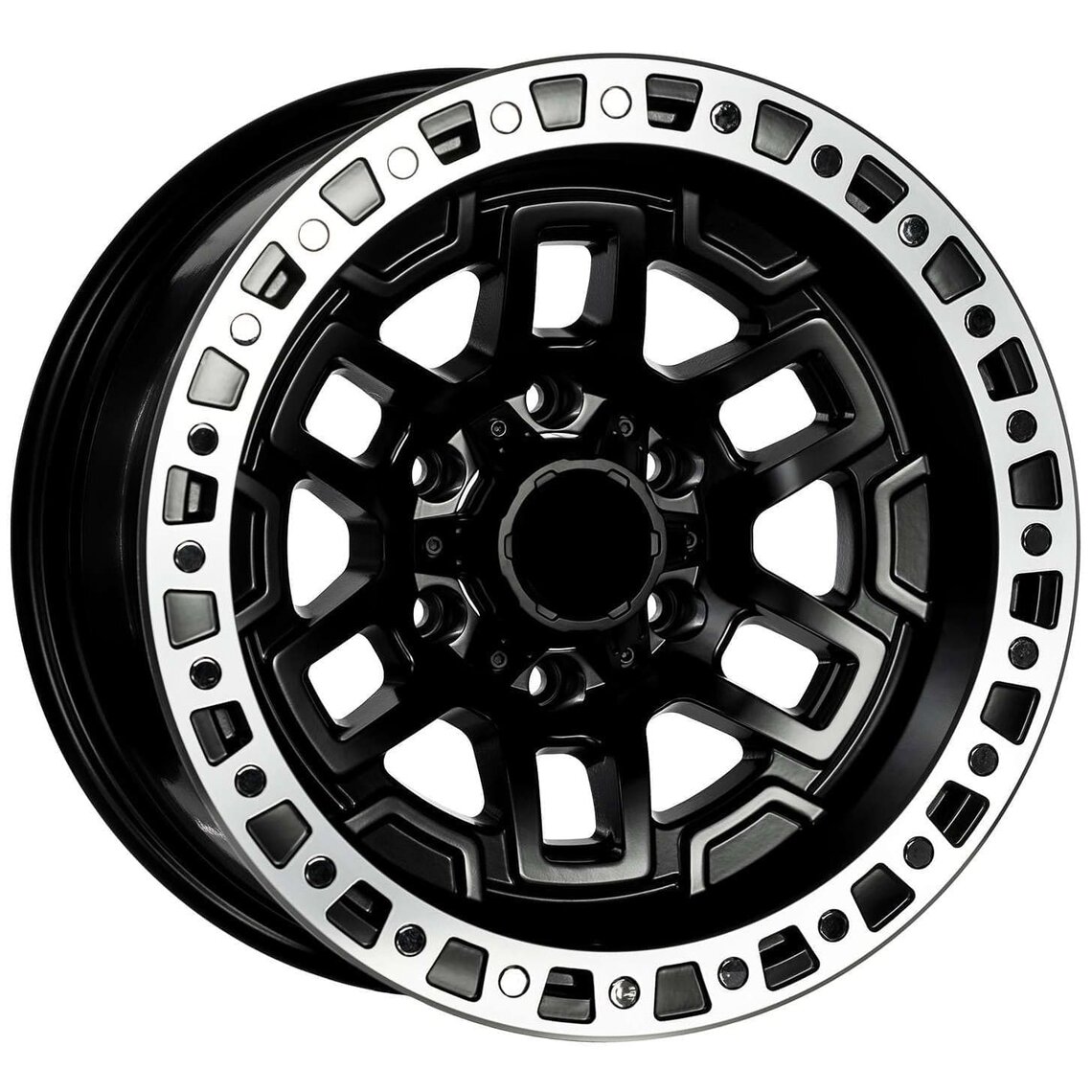 4x4 21759x17 6x139.7 ET-24 Black Matt Lip
