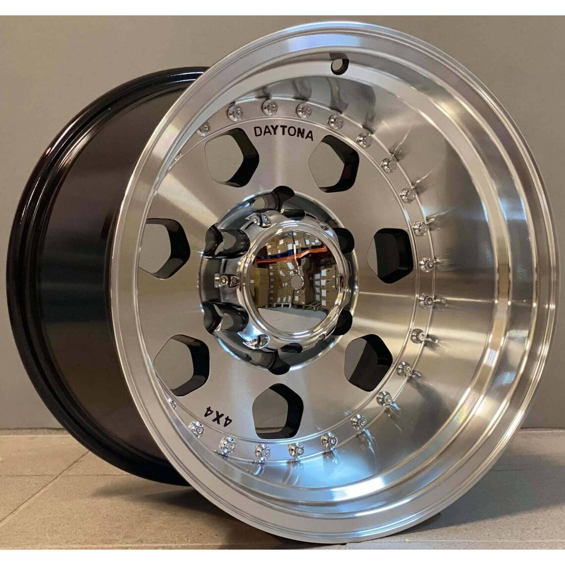 4x4 223 10x15 5x139.7 ET-44 Black Face Machined