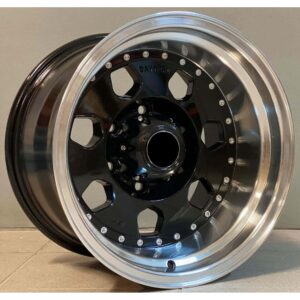 4x4 223 10x16 6x139.7 ET-36 Black Glossy Lip