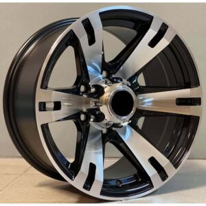 4x4 311 8x16 5x139.7 ET0 Black Face Machined