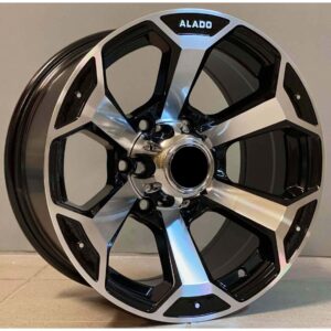 4x4 321 8x16 5x139.7 ET0 Black Face Machined