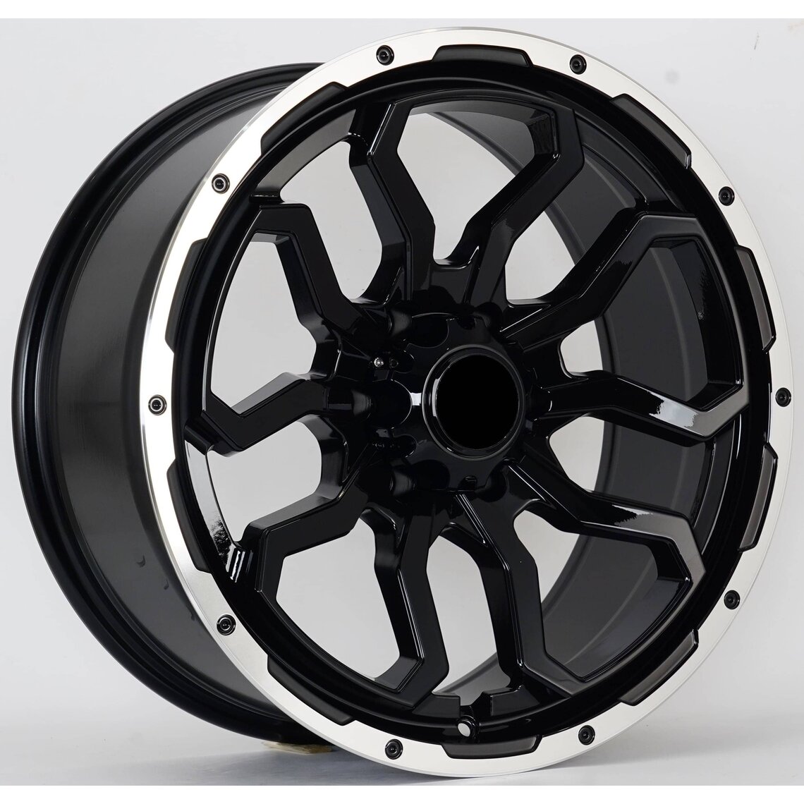 4x4 3378 9x17 6x139.7 ET10 Black Glossy Lip