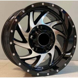 4x4 5322 8x15 5x139.7 ET0 Black Face Machined