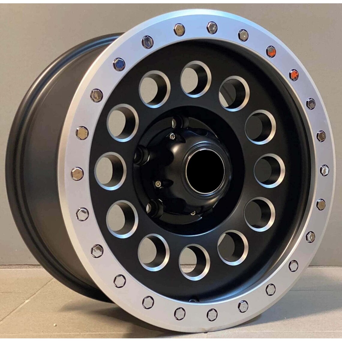 4x4 5332 8x16 5x139.7 ET-10 Black Matt Face Machined