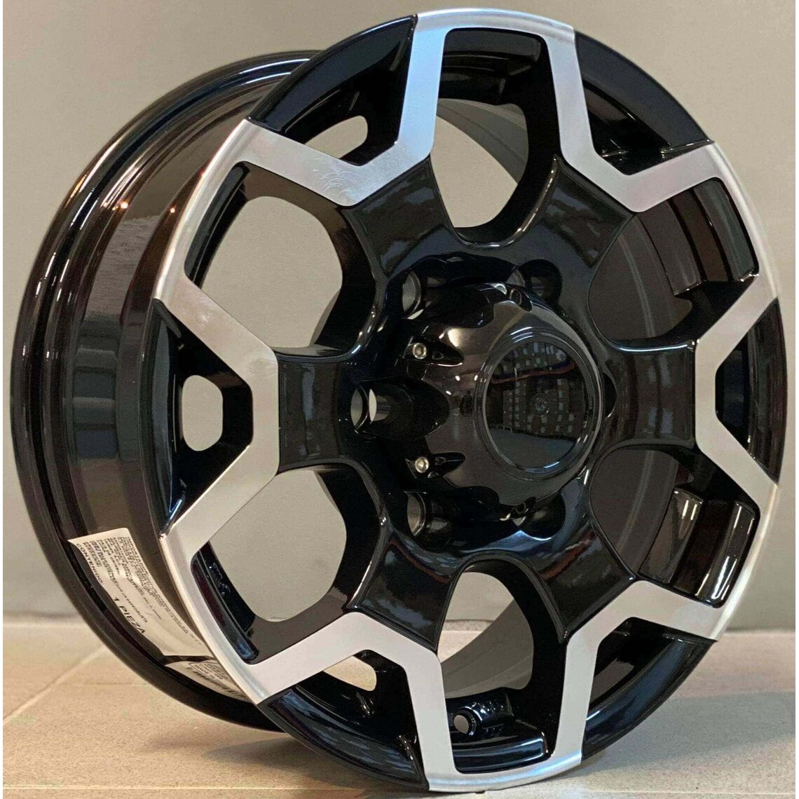 4x4 6049 6x15 6x139.7 ET26 Black Face Machined