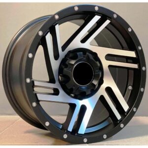 4x4 6070 8x15 5x139.7 ET-10 Black Matt Face Machined