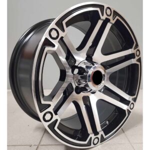 4x4 618 8x16 5x114.3 ET0 Black Face Machined